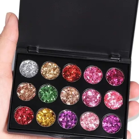 16 Color  Color 2 GLITTER PALETTE 🎨 Eyeshadow - Picture 2 of 4